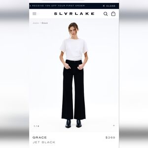SLVRLAKE Grace Jet Black Jeans